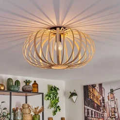 Plafonnier Oravi Bois Clair, 1 Lumiere