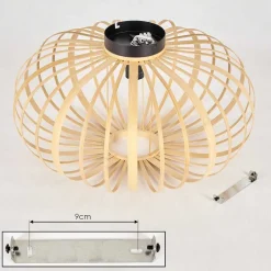 Plafonnier Oravi Bois Clair, 1 Lumiere