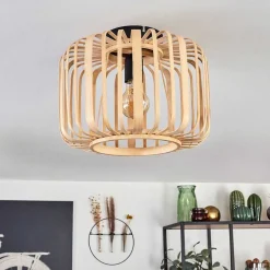 Plafonnier Oravi Bois Clair, 1 Lumiere