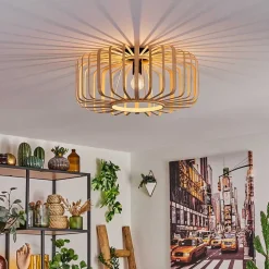 Plafonnier Oravi Bois Clair, 1 Lumiere