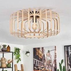 Plafonnier Oravi Bois Clair, 1 Lumiere