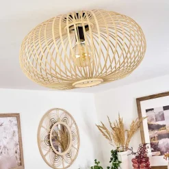 Plafonnier Oravi Bois Clair, 1 Lumiere