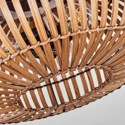 Plafonnier Oravi Brun Fonce, Ecru, Noir, 3 Lumieres