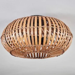 Plafonnier Oravi Brun Fonce, Ecru, Noir, 3 Lumieres