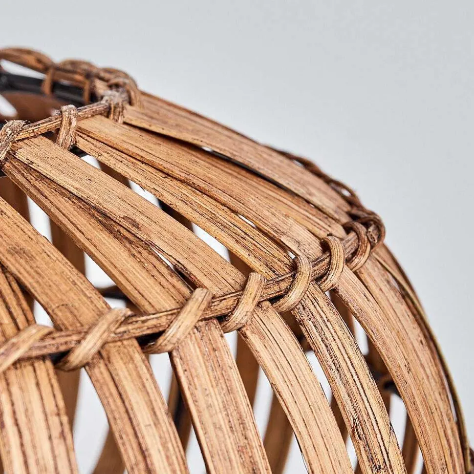 Plafonnier Oravi Brun Fonce, Ecru, Noir, 1 Lumiere