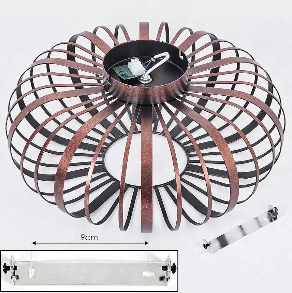 Plafonnier Oravi Cuivre, Noir, 1 Lumiere