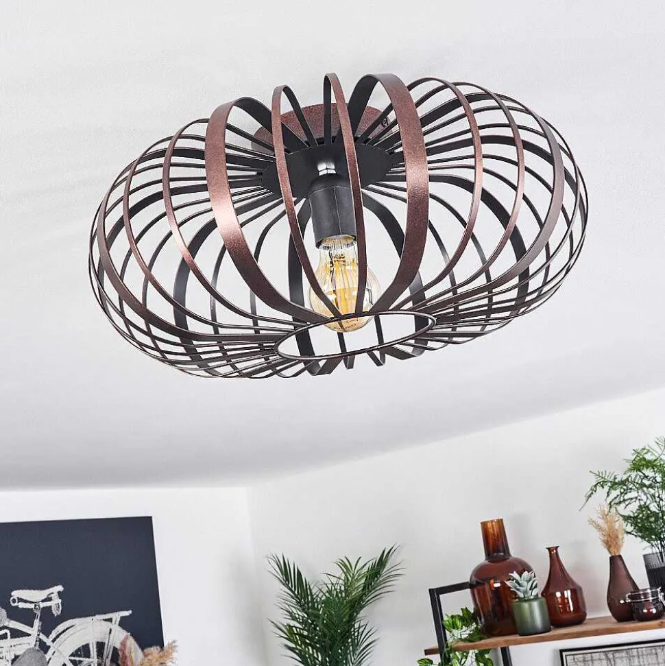 Plafonnier Oravi Cuivre, Noir, 1 Lumiere