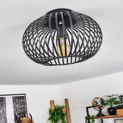 Plafonnier Oravi Noir, 1 Lumiere