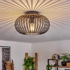 Plafonnier Oravi Noir, 1 Lumiere