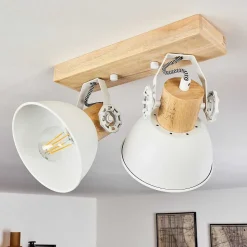 Plafonnier Orny Blanc, 2 Lumieres