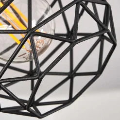 Plafonnier Palmira Cuivre, Noir, 4 Lumieres