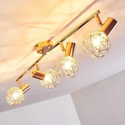 Plafonnier Palmira Cuivre, 4 Lumieres