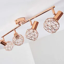 Plafonnier Palmira Cuivre, 4 Lumieres