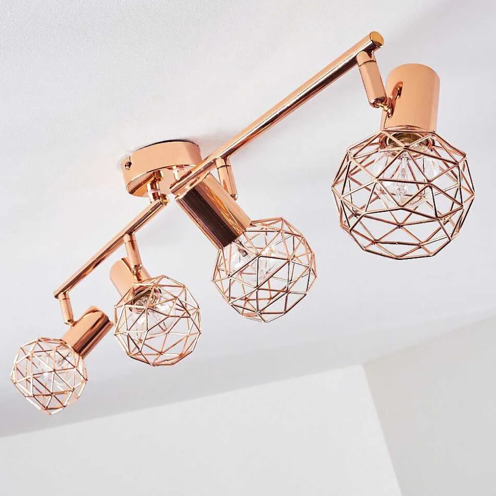 Plafonnier Palmira Cuivre, 4 Lumieres