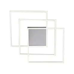 Plafonnier Paul Neuhaus Q-Inigo Led Nickel Mat, 3 Lumieres, Telecommandes