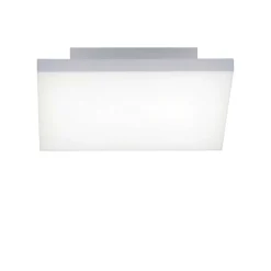 Plafonnier Paul Neuhaus Q-Flag Led Blanc, 1 Lumiere, Telecommandes, Changeur De Couleurs