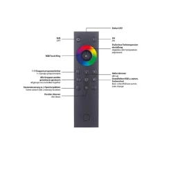 Plafonnier Paul Neuhaus Q-Benno Led Chrome, 1 Lumiere, Telecommandes