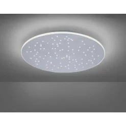 Plafonnier Paul Neuhaus Q-Nightsky Led Aluminium, 1 Lumiere, Telecommandes