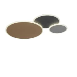 Plafonnier Paul Neuhaus Q-Piato Led Blanc, 1 Lumiere, Telecommandes