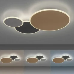 Plafonnier Paul Neuhaus Q-Piato Led Blanc, 1 Lumiere, Telecommandes