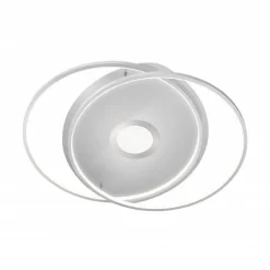 Plafonnier Paul Neuhaus Q-Amira Led Acier Brosse, 1 Lumiere, Telecommandes