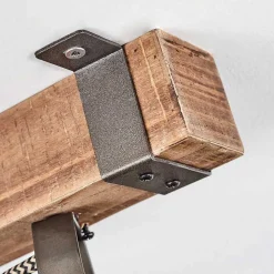 Plafonnier Pehefito Brun, Noir, 5 Lumieres