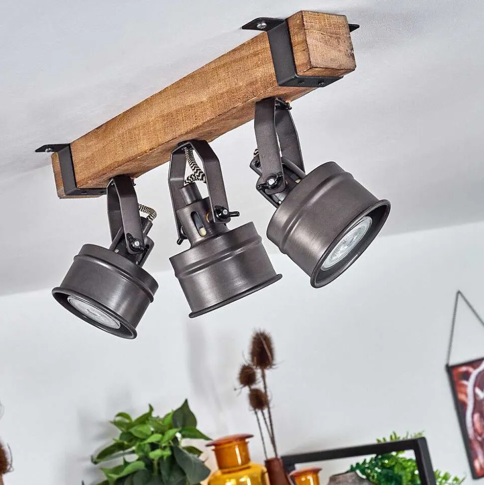 Plafonnier Pehefito Noir, 3 Lumieres