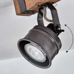 Plafonnier Pehefito Noir, 2 Lumieres