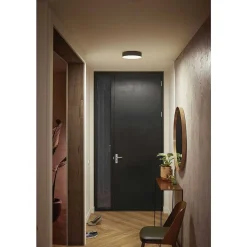 Plafonnier Philips Hue Enrave Led Noir, 1 Lumiere, Telecommandes