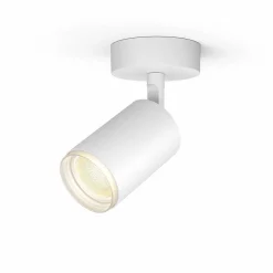 Plafonnier Philips Hue Fugato Led Blanc, 1 Lumiere, Changeur De Couleurs