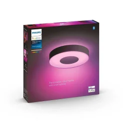 Plafonnier Philips Hue Infuse Led Noir, 1 Lumiere, Changeur De Couleurs