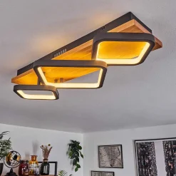 Plafonnier Pompu Led Noir, 1 Lumiere