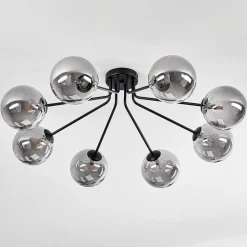 Plafonnier Remaisnil Noir, 8 Lumieres