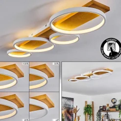 Plafonnier Rodekro Led Ecru, Blanc, 1 Lumiere