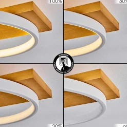 Plafonnier Rodekro Led Ecru, Blanc, 1 Lumiere