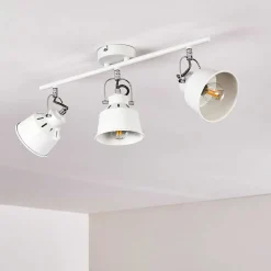 Plafonnier Safari Blanc, 3 Lumieres