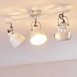 Plafonnier Safari Blanc, 3 Lumieres