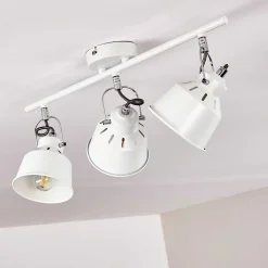 Plafonnier Safari Blanc, 3 Lumieres