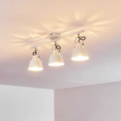 Plafonnier Safari Blanc, 3 Lumieres
