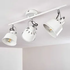 Plafonnier Safari Blanc, 3 Lumieres