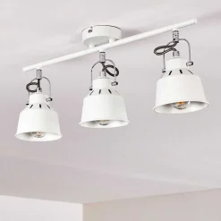 Plafonnier Safari Blanc, 3 Lumieres