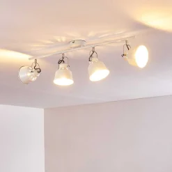 Plafonnier Safari Blanc, 4 Lumieres