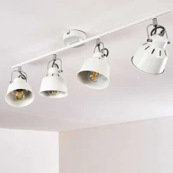 Plafonnier Safari Blanc, 4 Lumieres