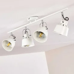 Plafonnier Safari Blanc, 4 Lumieres