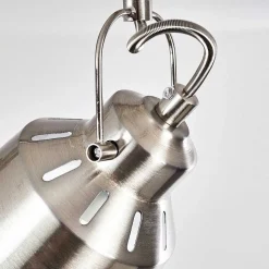 Plafonnier Safari Chrome Brosse, 3 Lumieres