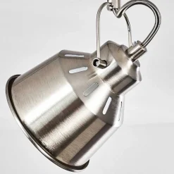 Plafonnier Safari Chrome Brosse, 4 Lumieres