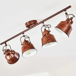 Plafonnier Safari Rouille, 4 Lumieres