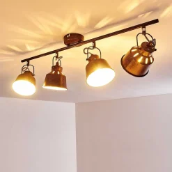 Plafonnier Safari Rouille, 4 Lumieres