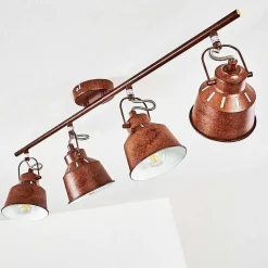 Plafonnier Safari Rouille, 4 Lumieres