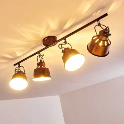 Plafonnier Safari Rouille, 4 Lumieres